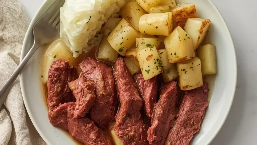 Crockpot Corned Beef and Cabbage