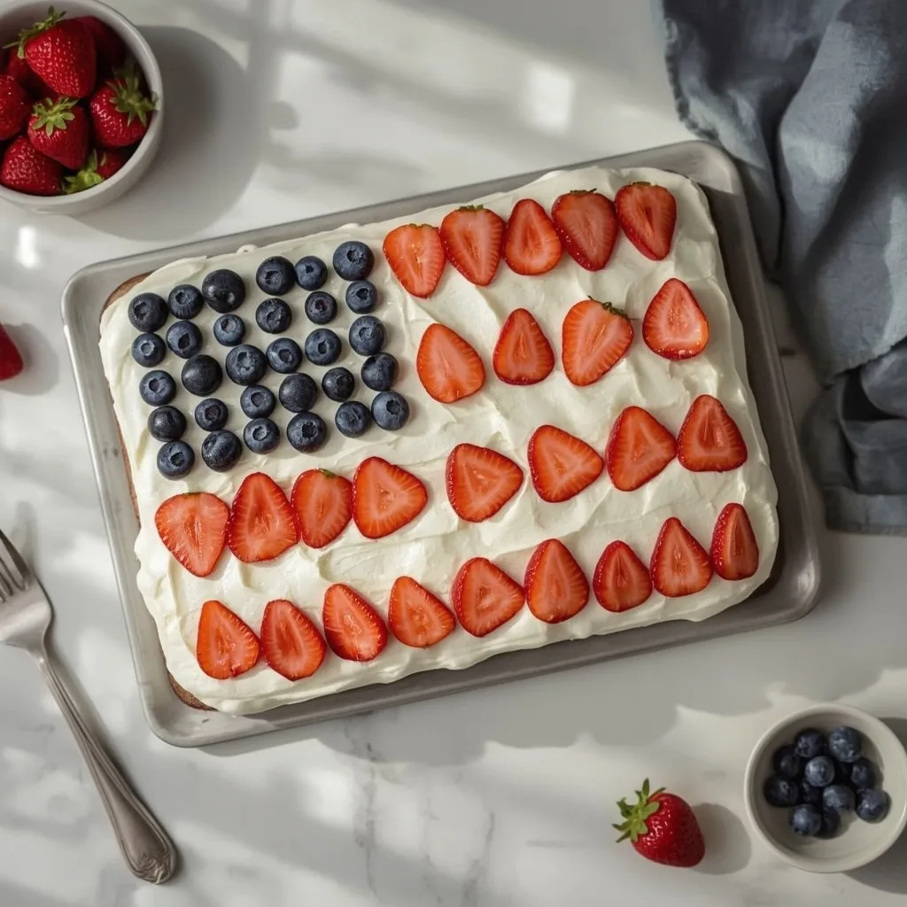 Pioneer Woman American Flag Cake