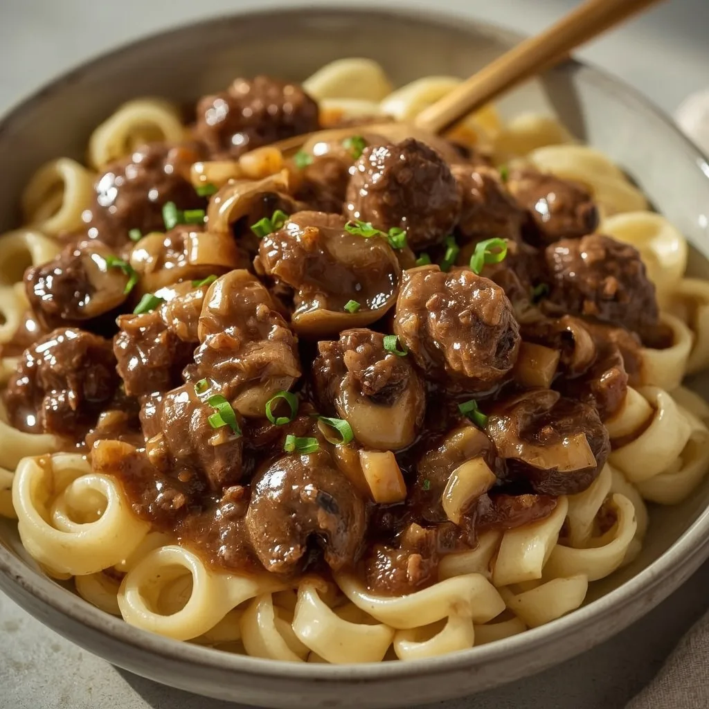 Pioneer Woman Beef Tips and Noodles