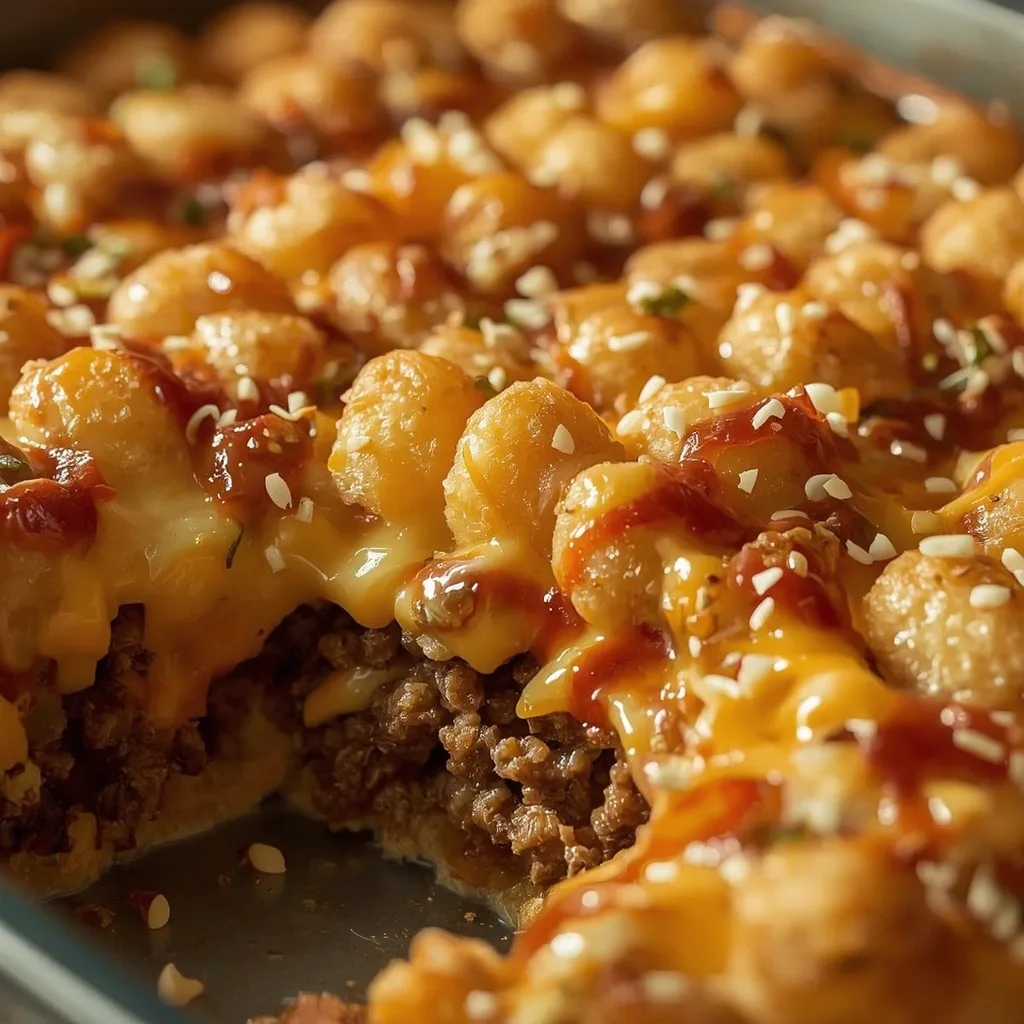Pioneer Woman Big Mac Tater Tot Casserole