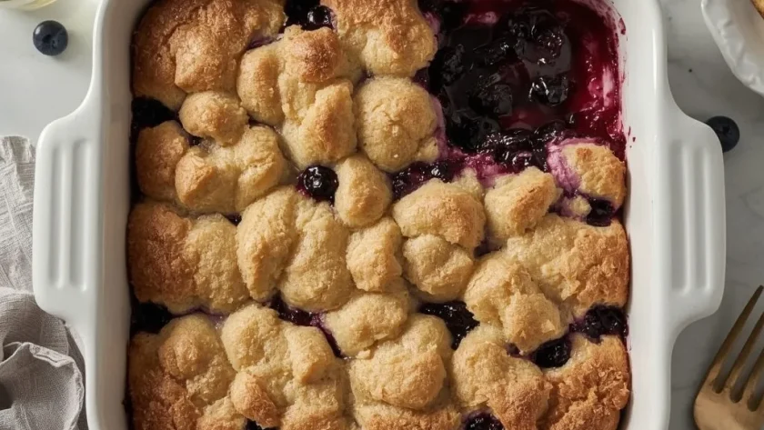 Pioneer Woman Blueberry Dump Cake (Small Batch)