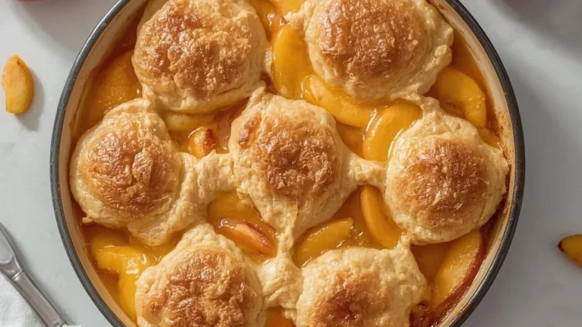 Pioneer Woman Peach Cobbler with Frozen Peaches