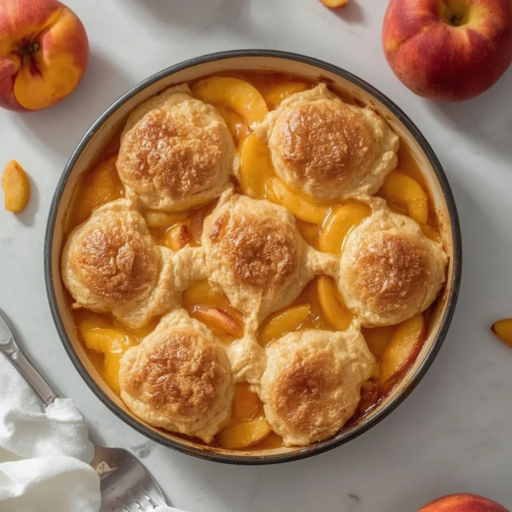 Pioneer Woman Peach Cobbler with Frozen Peaches