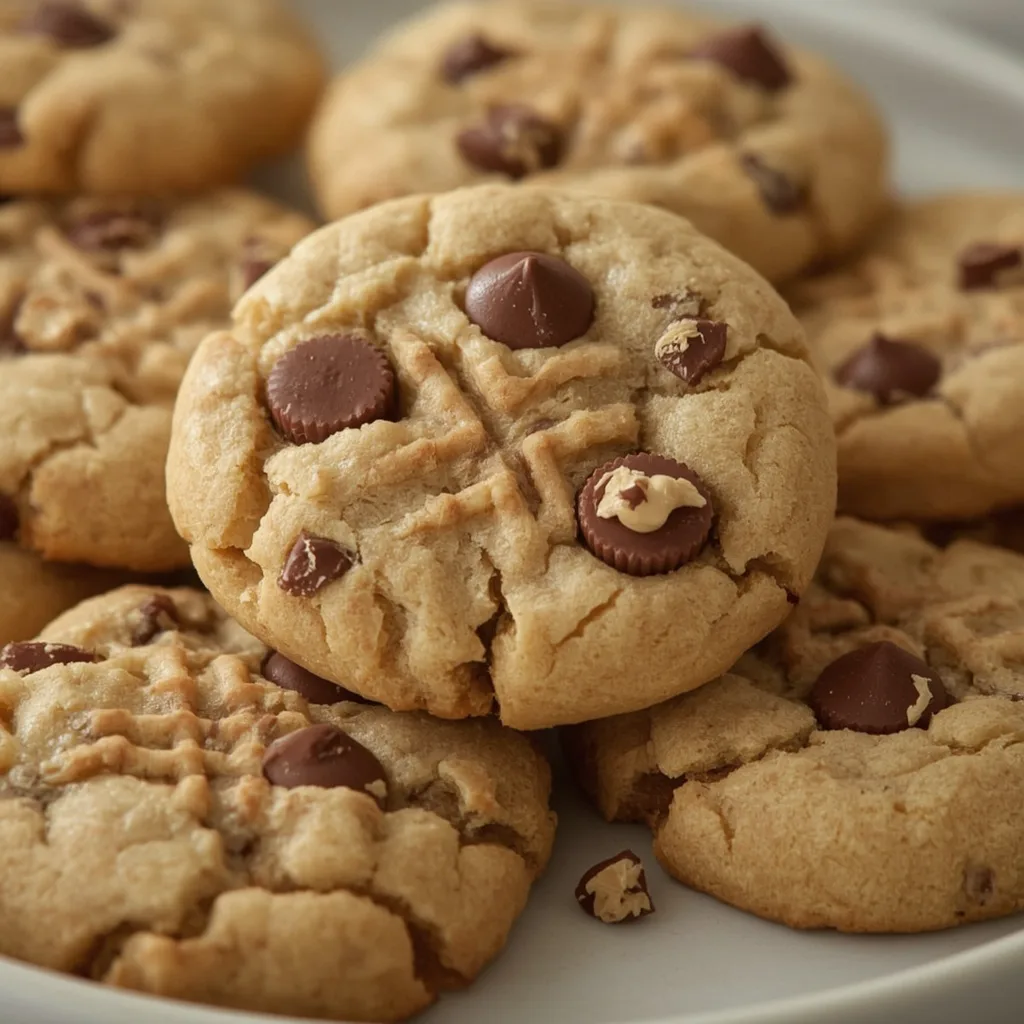 Pioneer Woman Peanut Butter Cookies with Peanut Butter Cups