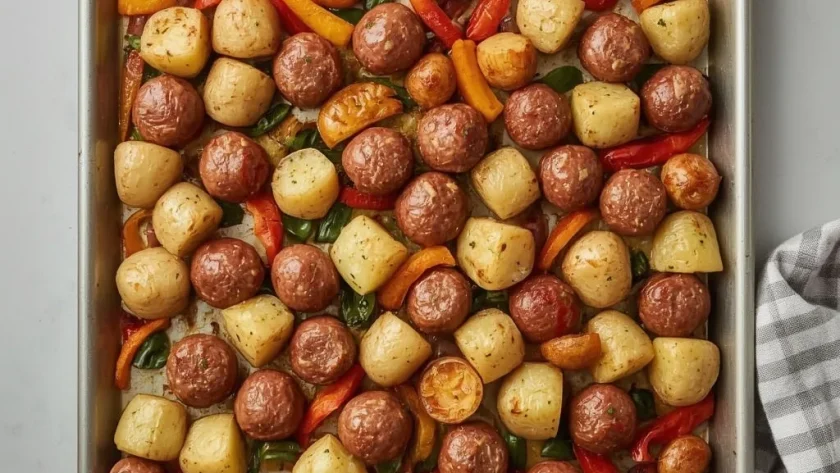 Pioneer Woman Sheet Pan Sausage and Potatoes