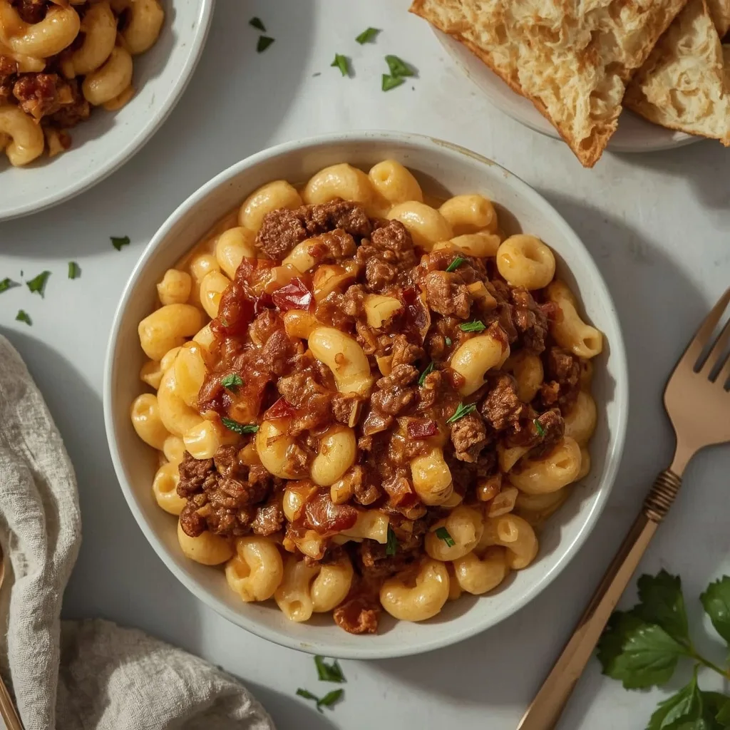 Pioneer Woman Sloppy Joe Mac and Cheese