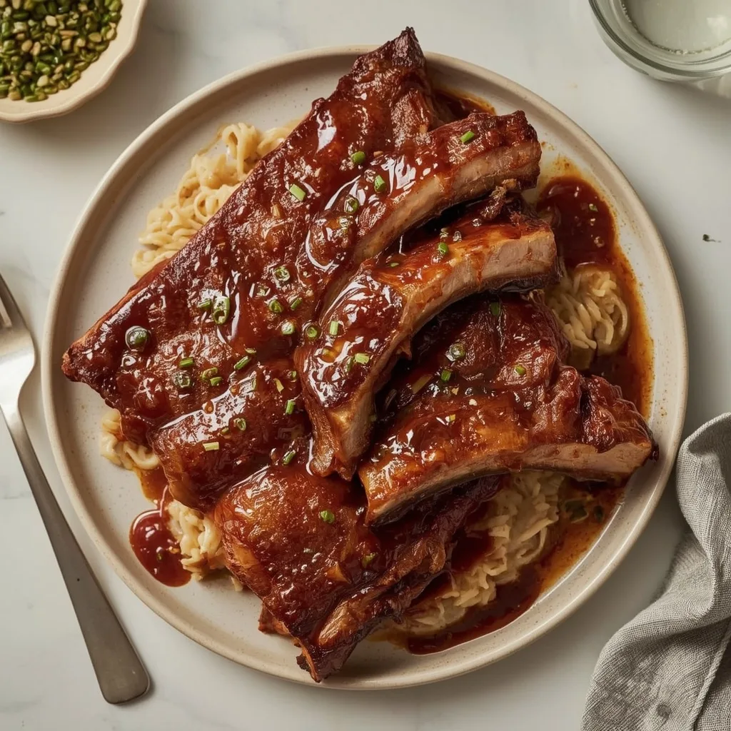 Pioneer Woman Inspired Slow Cooker Baby Back Ribs