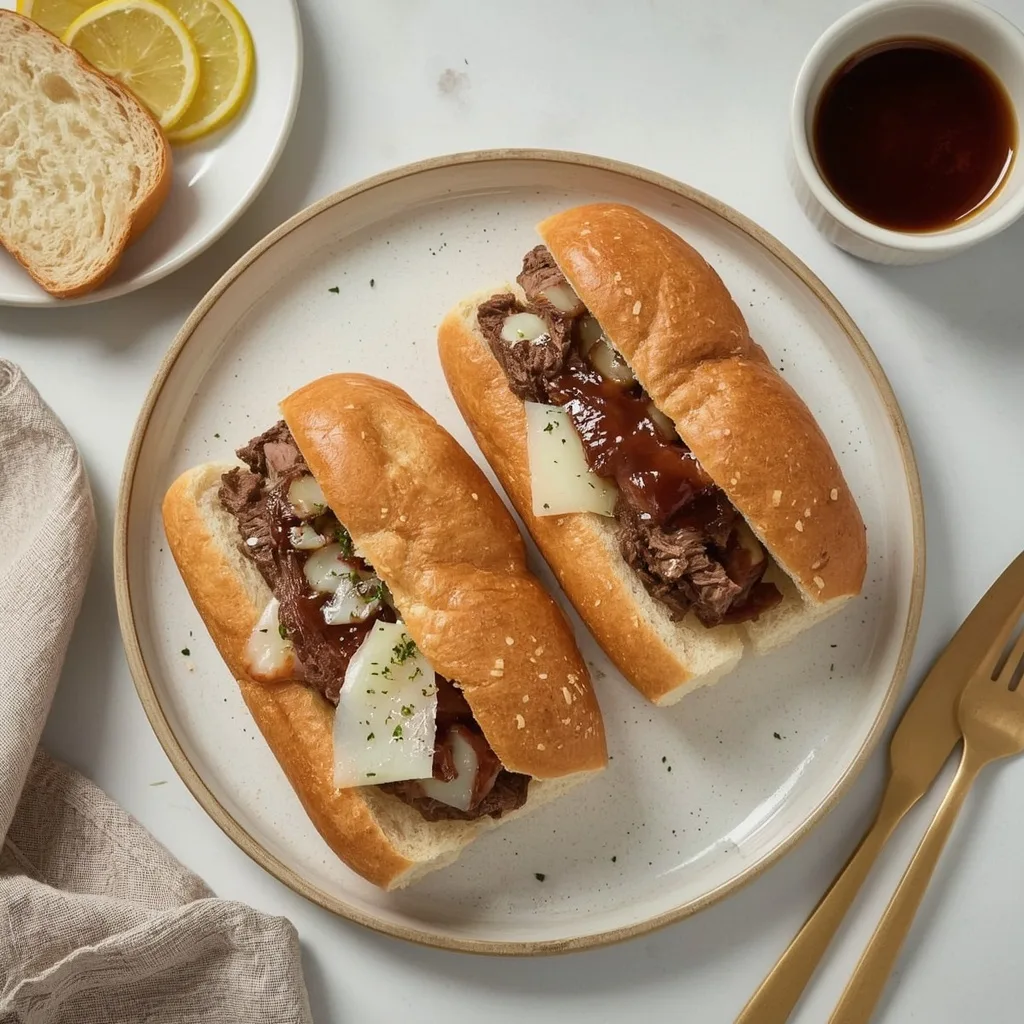 Pioneer Woman Slow Cooker French Dip Sandwiches
