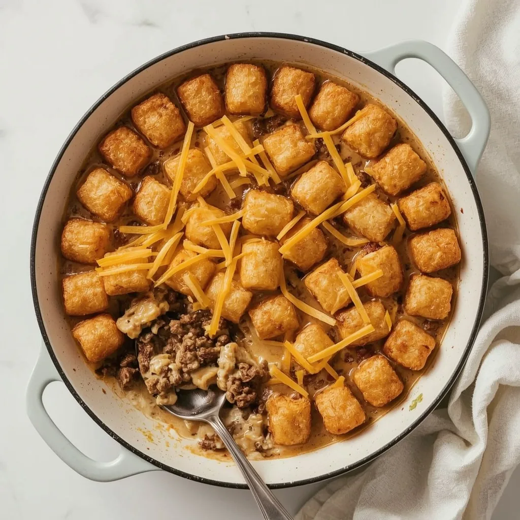 Pioneer Woman Tater Tot Casserole with Ground Beef